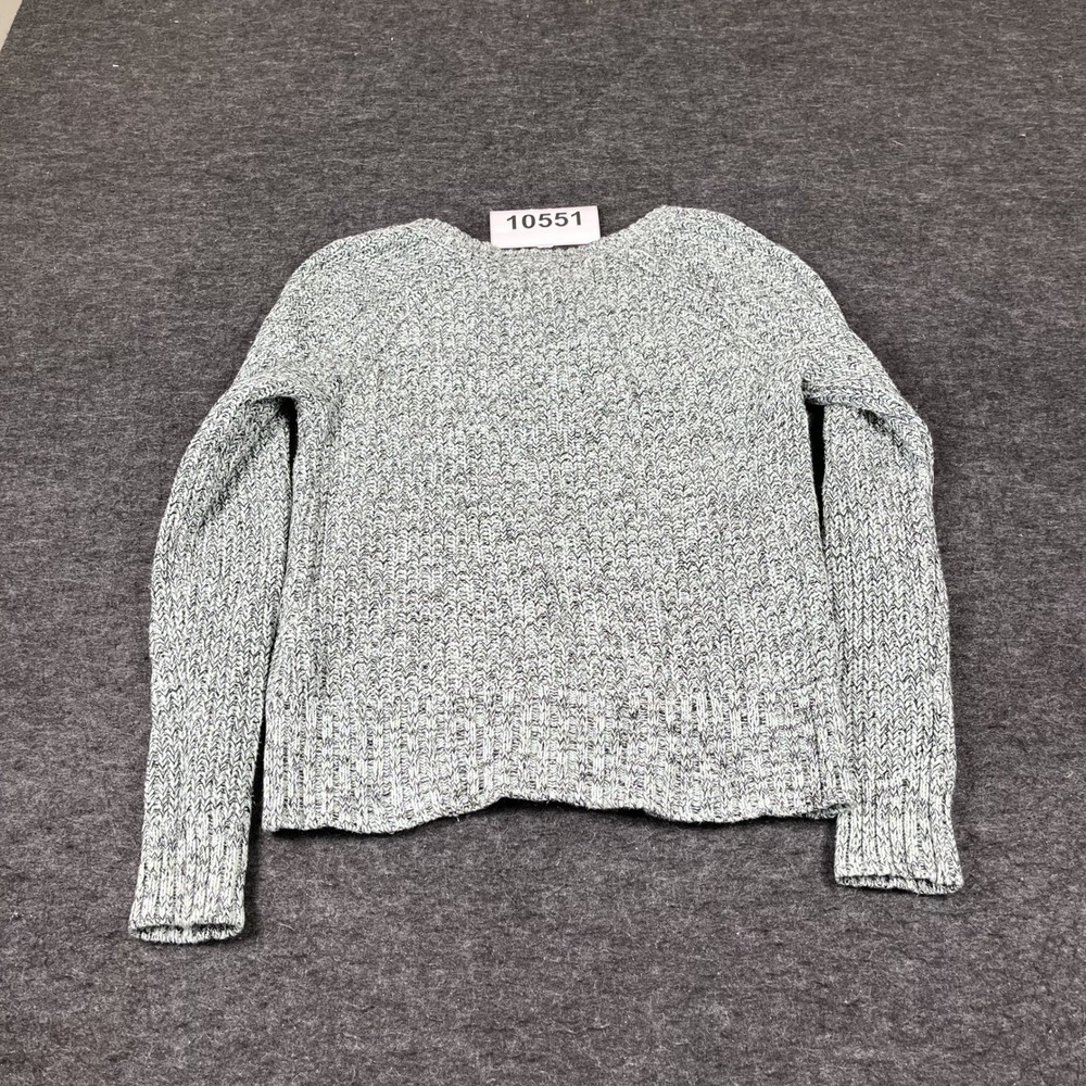 American Eagle Outfitters Sweater Womens Medium Marled Gray Knit Cotton Winter - Picture 7 of 7